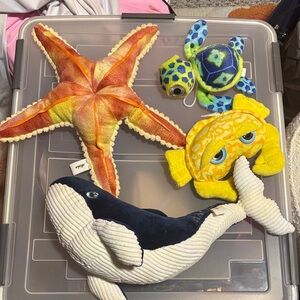 Colorful Sea Animal Plush Toy Set. From HAWAII